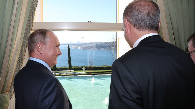 Rusya Devlet Başkanı Vladimir Putin ve Cumhubraşkanı Recep Tayyip Erdoğan