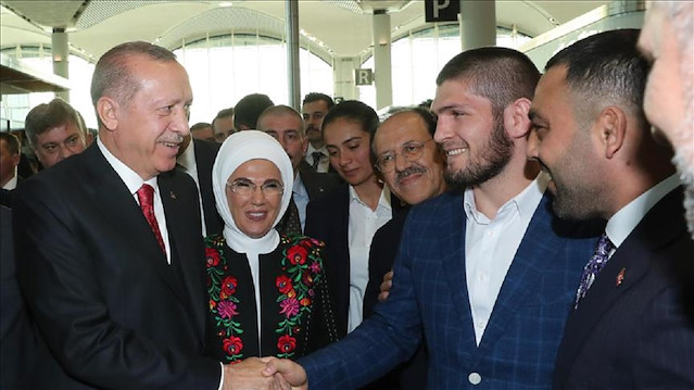 Erdoğan meets Nurmagomedov 