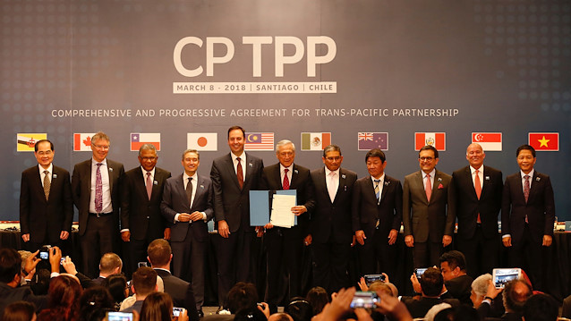 File photo: Representatives of members of Trans-Pacific Partnership (TPP) trade deal in Santiago, Chile