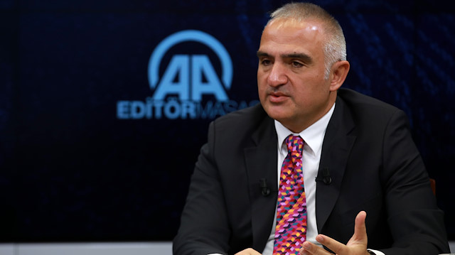 Kültür ve Turizm Bakanı Mehmet Nuri Ersoy, AA Editör Masasına konuk oldu.
