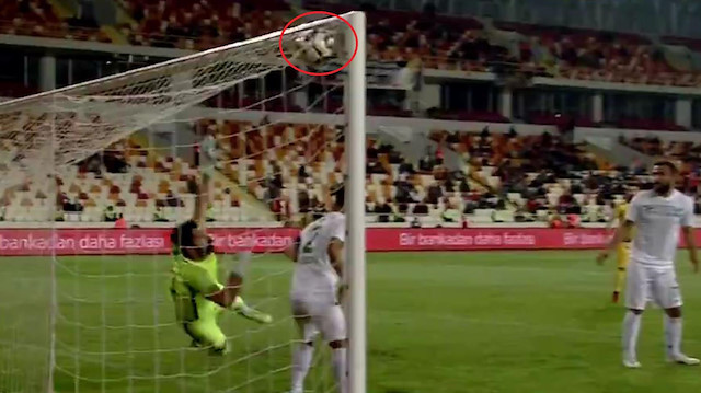 Yeni Malatyaspor'un sayılmayan nizami golü.