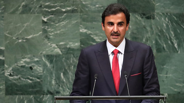 Katar Emiri Şeyh Temim bin Hamad El-Sani'nin BM'deki konuşması. 
