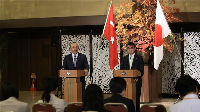 Turkey and Japan look to strengthen their relations in every field, Turkish foreign minister said on Monday.

