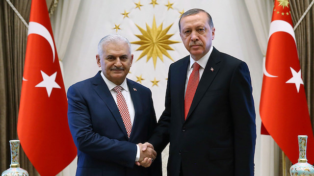 Cumhurbaşkanı Recep Tayyip Erdoğan ile TBMM Başkanı Binali Yıldırım. 