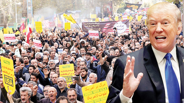 ABD yaptırımları İran’da protesto ediliyor