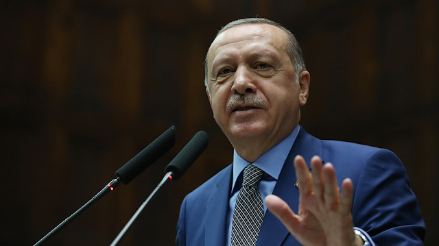 Cumhurbaşkanı Recep Tayyip Erdoğan, AK Parti Grup Toplantısında. Arşiv.
