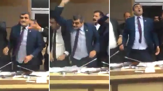 Yaşanan tartışmalar sırasında CHP İstanbul Milletvekili Ali Şeker'den ilginç hareketler.