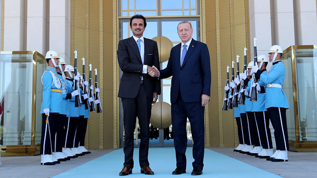File photo: Turkish President Tayyip Erdoğan meets with Emir of Qatar Sheikh Tamim bin Hamad al-Thani 