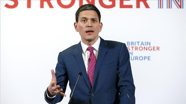 Former British foreign secretaryDavid Miliband