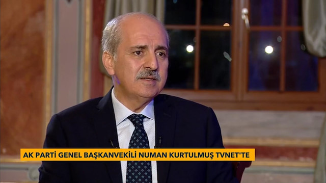 
AK Parti Genel Başkan Yardımcısı Numan Kurtuluş TVNET'te yayınlanan Karşı Karşıya programında soruları yanıtladı.