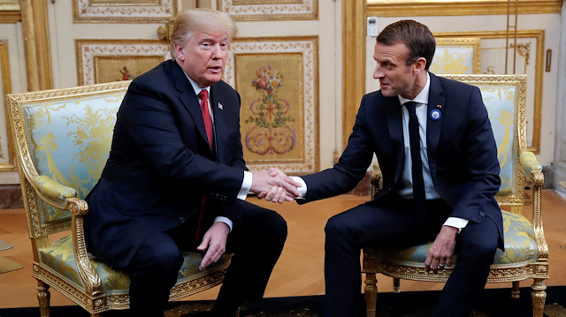 US President Donald Trump & French President Emmanuel Macron