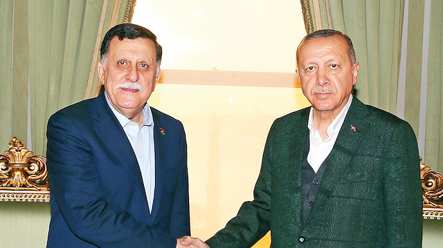 Cumhurbaşkanı Erdoğan, İstanbul’da Libya Başkanlık Konseyi Başkanı Fayiz es-Serrac’ı kabul etti.