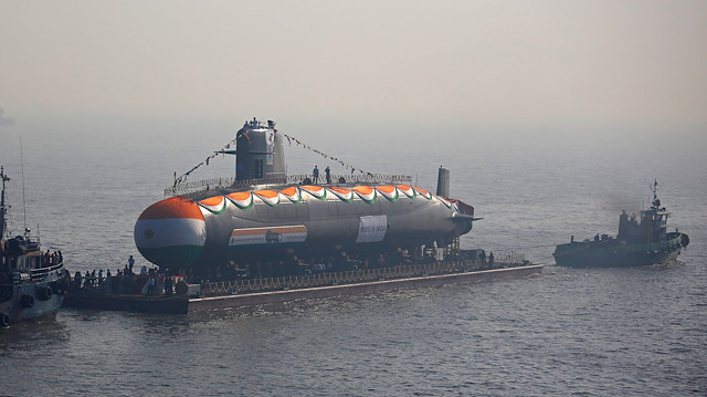 India's third Scorpene-class submarine INS Karanj
