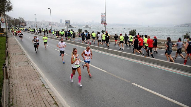 About 5,000 runners to compete in the 42-km marathon to cross from Istanbul's Asian to European side