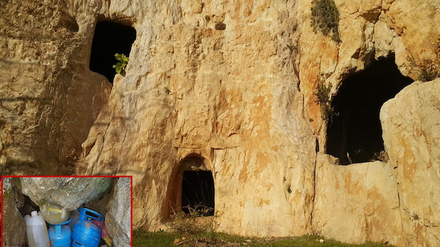 Terör operasyonunda 5 odalı mağara bulundu. 