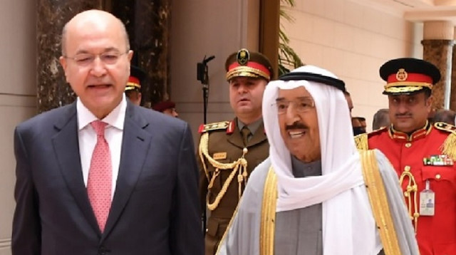 أمير الكويت ورئيس العراق يبحثان مكافحة الإرهاب