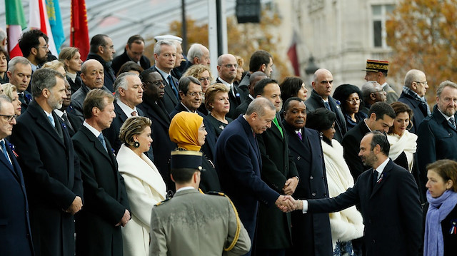 الرئيس أردوغان يشارك في احتفالات مئوية الحرب العالمية الأولى