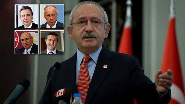 CHP lideri Kemal Kılıçdaroğlu, Mansur Yavaş, Mustafa Sarıgül, Mahmut Tanal, Muharrem İnce