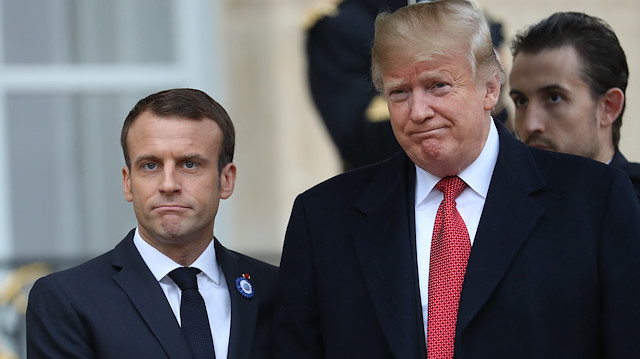 U.S. President Emmanuel Macron and his French counterpart Donald Trump