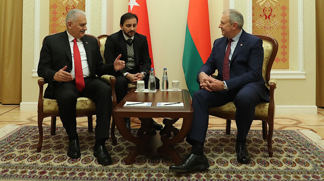 Binali Yıldırım and Alexander Lukashenko met at the Freedom Palace 