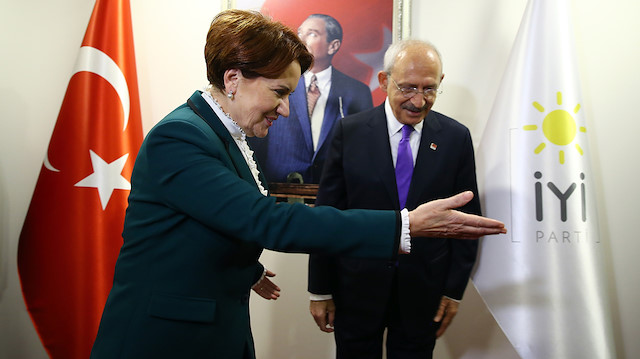 CHP lideri Kılıçdaroğlu ile İyi Parti Genel Başkanı Akşener bir araya geldi.