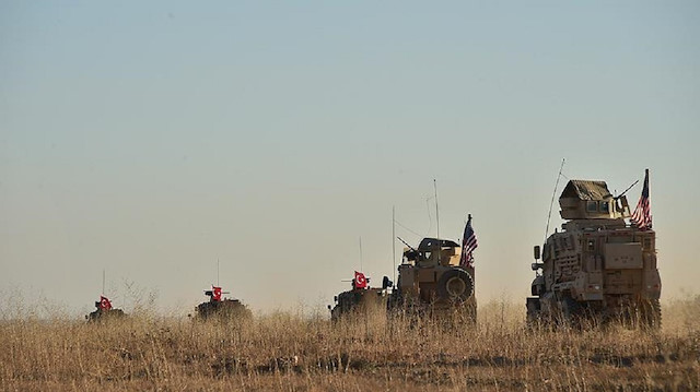 إحدى الدوريات التركية الأمريكية المشتركة في منبج