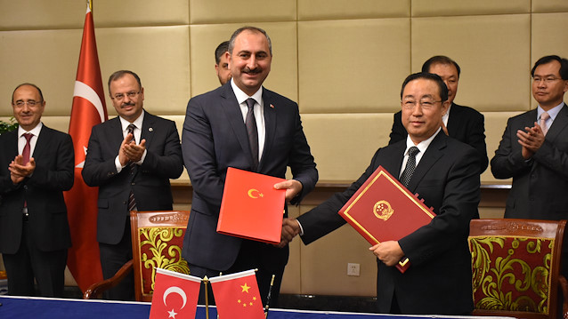 Turkish Justice Minister Abdulhamit Gul in China  