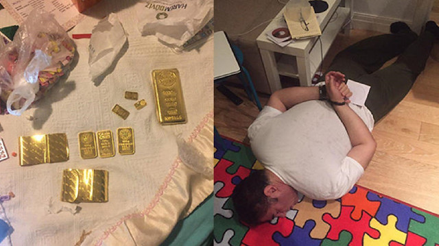 FETÖ'cüler 2 kilo külçe altın, dolar ve dokümanlarla yakalandı