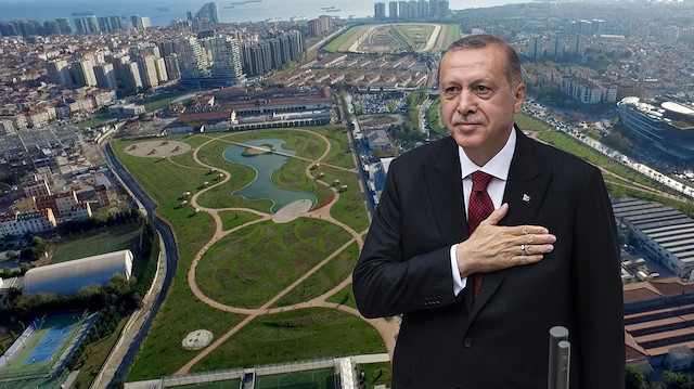 Cumhurbaşkanı Erdoğan yapımı tamamlanan millet bahçelerini hizmete açtı.