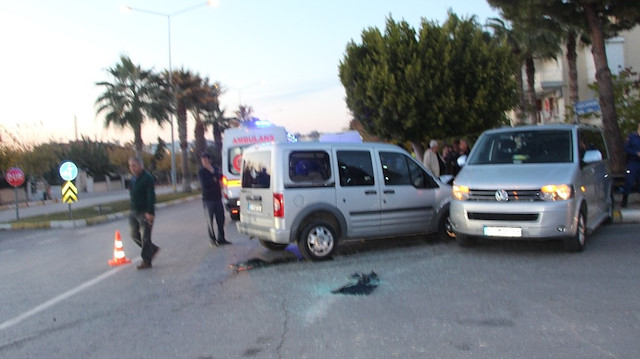 Antalya’da trafik kazası meydana geldi.