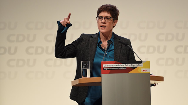 Christian Democratic Union (CDU) candidate Annegret Kramp-Karrenbauer
