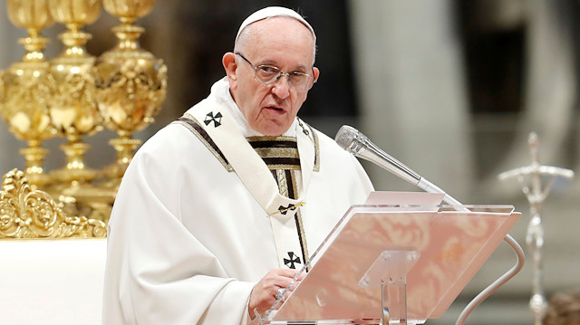 Pope Francis celebrates the Mass marking the Roman Catholic Church's World Day of the poor