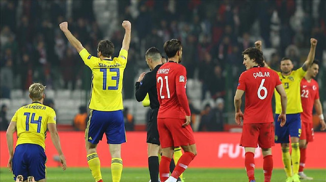Sweden beat Turkey 1-0 in League B of UEFA 