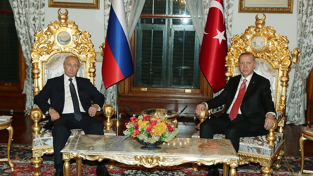 الرئيس التركي ونظيره الروسي