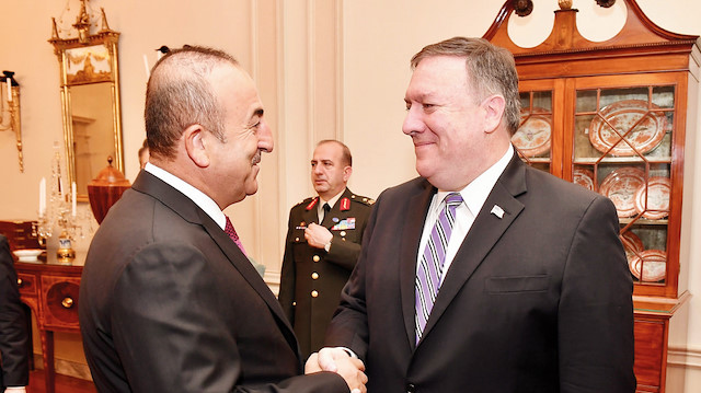Dışişleri Bakanı Mevlüt Çavuşoğlu, ABD Dışişleri Bakanı Mike Pompeo 