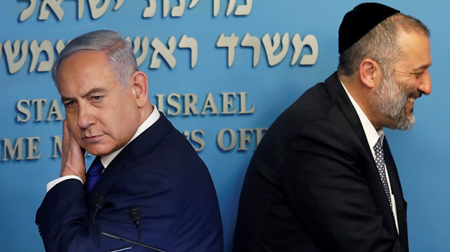 Israeli Prime Minister Benjamin Netanyahu and Israeli Interior Minister Aryeh Deri 