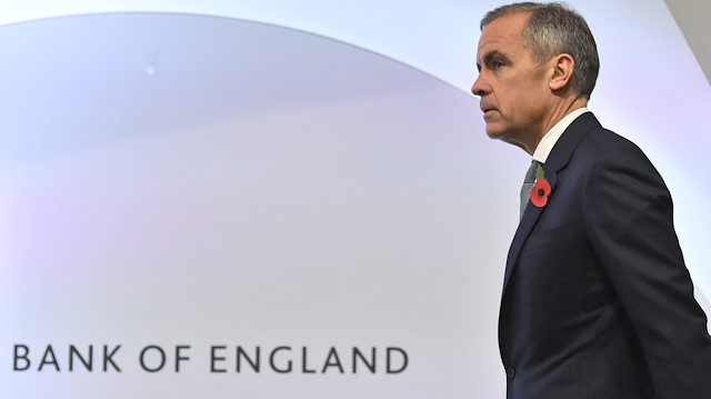 Bank of England Governor Mark Carney attends a Bank of England news 