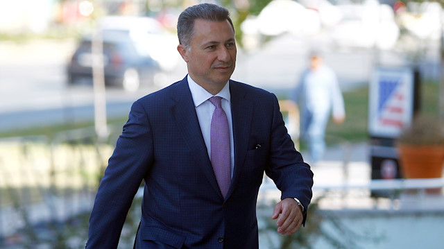 Macedonia's former prime minister Nikola Gruevski