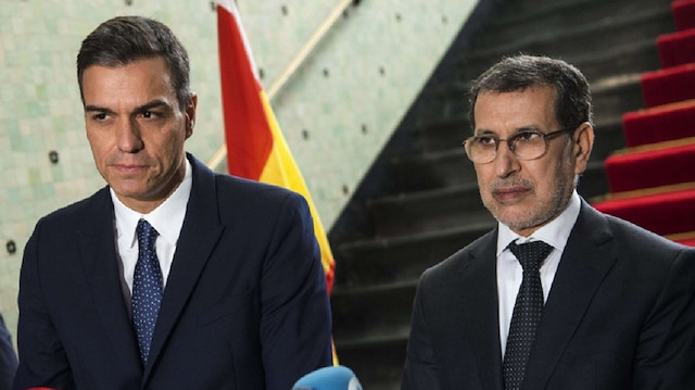 رئيس الحكومة الإسبانية، ونظيره المغربي، في العاصمة الرباط