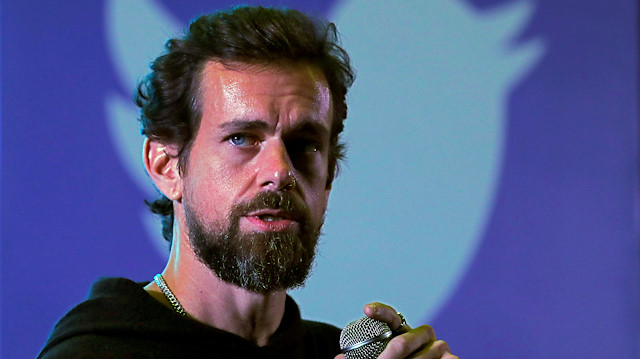 Twitter CEO Jack Dorsey addresses students during a town hall at the Indian Institute of Technology (IIT) in New Delhi, India.