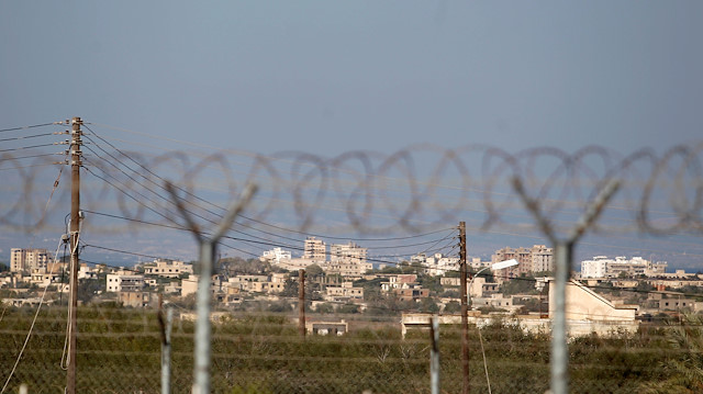 The fenced-in area of Varosha, restricted by the Turkish military is seen from the Dherinia checkpoint, Cyprus November 12, 2018. 