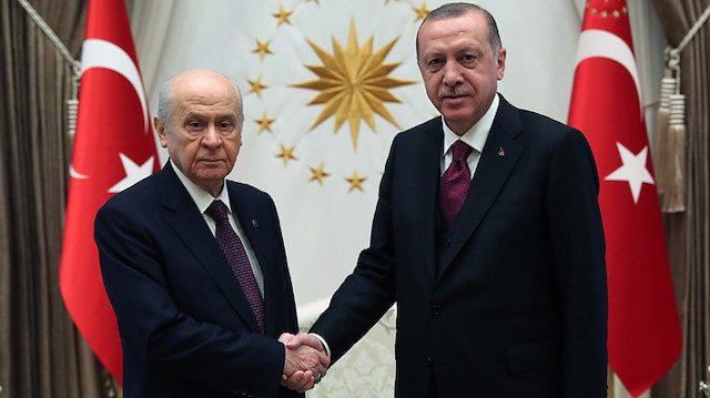 MHP lideri Bahçeli - Cumhurbaşkanı Erdoğan