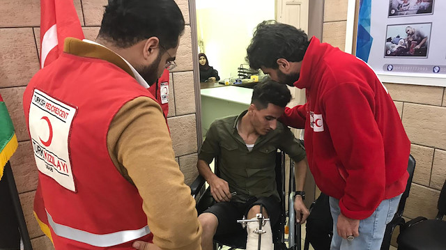 Turkish Red Crescent distributes wheelchairs in Gaza