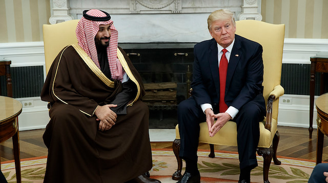 Suudi Arabistan Veliaht Prensi Selman ve ABD Başkanı Trump.
