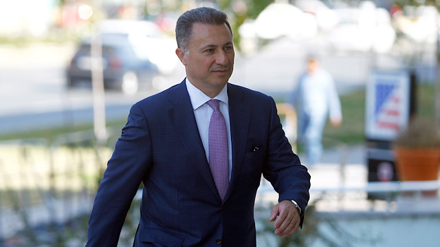 Macedonia's former prime minister Nikola Gruevski