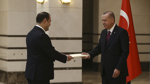 أردوغان يتسلم أوراق اعتماد السفير الجورجي في أنقرة