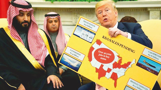 ABD Başkanı Donald Trump, Suudi Veliaht Prensi bin Selman