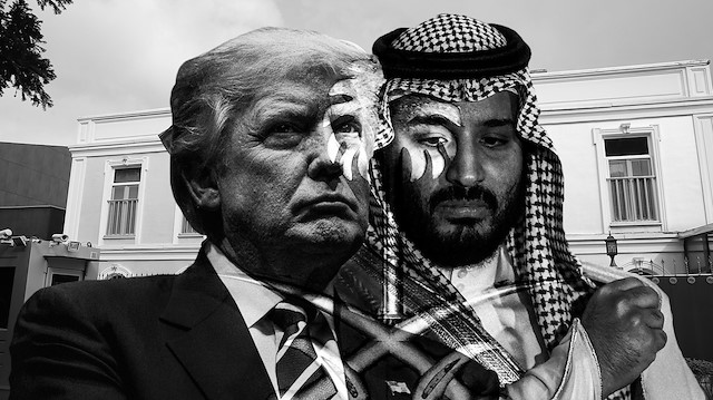 ABD Başkanı Donald Trump, Suudi Arabistan Prensi Muhammed bin Selman 