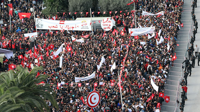 Civil servants' general strike in Tunisia