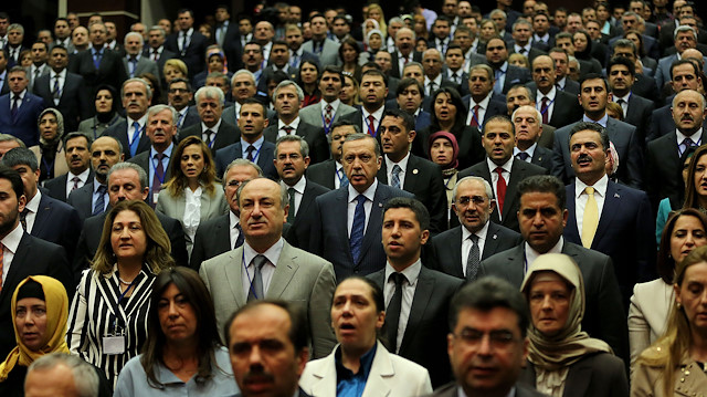 Cumhurbaşkanı Erdoğan ve bazı AK Parti İl Başkanları - Arşiv